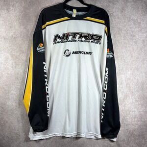 Savi Nitro Performance Fishing Jersey Men 3XL White Fishing Boat Mercury Outdoor